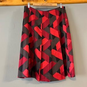 Harold’s silk pleated skirt